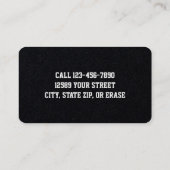 Carte De Visite Vente en gros (Dos)