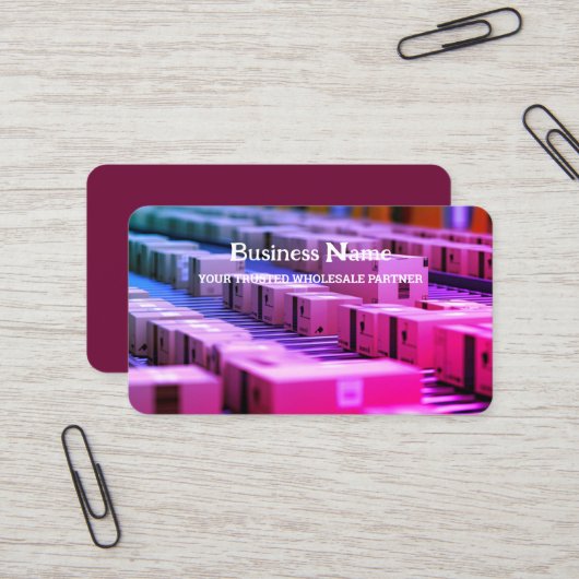 Carte De Visite Vente en gros (Devant/Arrière en situation)