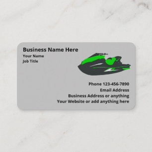 Carte De Visite Vente Et Réparation De Motomarines À Caractère Per