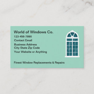 Carte De Visite Vente et service de distributeur de fenêtres