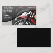 Carte De Visite Vente Et Service De Motos (Devant / Derrière)