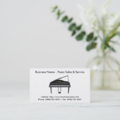 Carte de visite : Vente et service de piano (Debout devant)