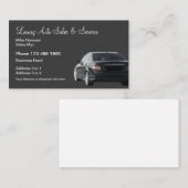 Carte De Visite Vente et service de voitures de luxe (Devant / Derrière)