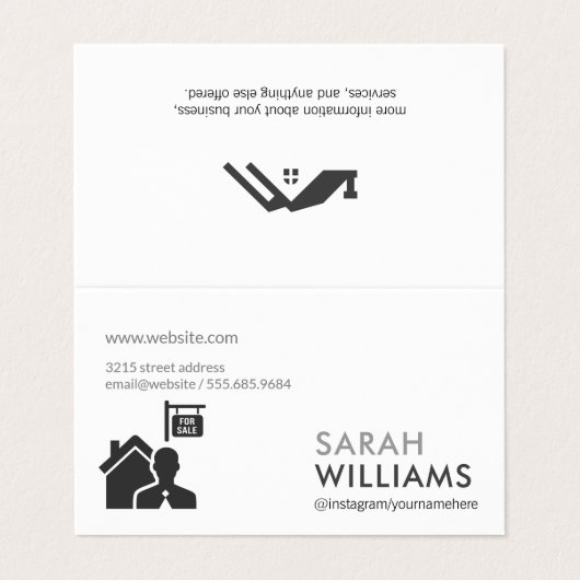 Carte De Visite Vente Immobilier (Extérieur déplié)