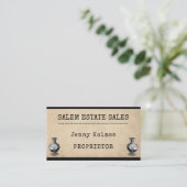 Carte De Visite Vente immobilier Affaires Antique Vase (Debout devant)