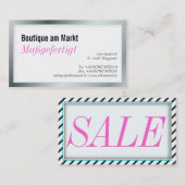 Carte De Visite Vente Minikarten (Devant / Derrière)