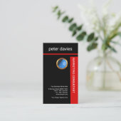 Carte De Visite Vente rouge audacieuse simple simple de plaquette (Debout devant)