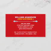 Carte De Visite Ventes automatiques, Réparation automobile, Détail (Dos)