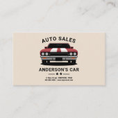 Carte De Visite Ventes automobiles (Devant)