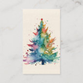 Carte De Visite Ventes d'arbre de Noël (Dos)