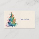Carte De Visite Ventes d'arbres de Noël (Dos)