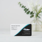 Carte De Visite Ventes de bateaux Design moderne et élégant (Debout devant)