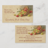 Carte De Visite Ventes de fruit de groseille à maquereau (Devant / Derrière)