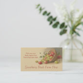 Carte De Visite Ventes de fruit de poires de groseilles à (Debout devant)