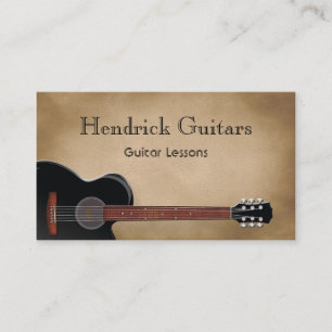Carte De Visite Ventes de guitare de leçons de guitare