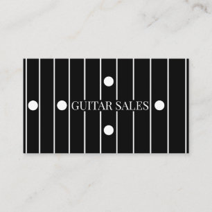 Carte De Visite Ventes de guitares Style Pro avec touche en ébène 