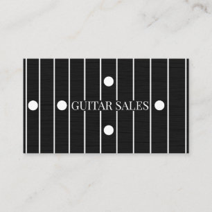 Carte De Visite Ventes de guitares Style Pro avec touche en paliss