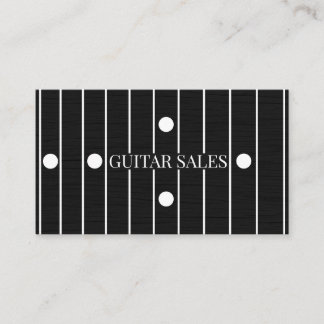 Carte De Visite Ventes de guitares Style Pro avec touche en paliss
