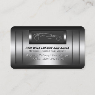Carte De Visite Ventes de luxe de voiture - métal de faux, argent