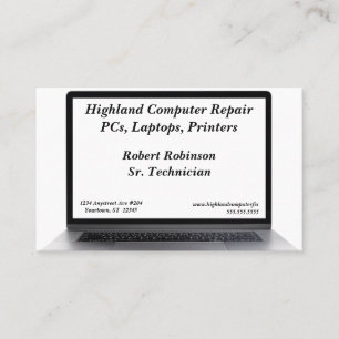 Carte De Visite Ventes de programmation de réparation informatique