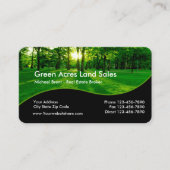 Carte De Visite Ventes de terrains immobiliers (Devant)