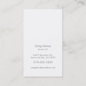 Carte De Visite Ventes de yacht et graver en refief-regard de (Dos)