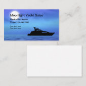 Carte De Visite Ventes et entretien de bateau de yacht (Devant / Derrière)