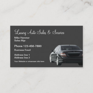 Carte De Visite Ventes et service de voitures de luxe