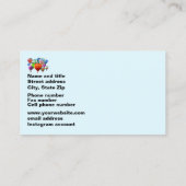 Carte de visite Ventes, Maintenance, Fournitures (Dos)