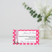 Carte De Visite Ventes, rose et pourpre de guêtres (Debout devant)