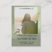 Carte De Visite Ventilateur de chickadee commémoratif de conservat (Devant)