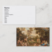 Carte De Visite Vénus dans la forge de Vulcan, XVIIIème siècle (Devant / Derrière)