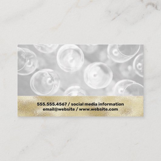 Carte De Visite Ver à vin | Raisins | Vignoble (Dos)