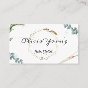 Carte De Visite Verdure luxuriante nature fleurie