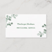 Carte De Visite Verdure moderne (Devant)