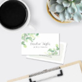 Carte De Visite Verdure moderne Aquarelle Boutique Eucalyptus