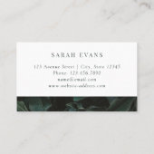 Carte De Visite Verdure moderne de feuille (Dos)