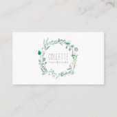 Carte De Visite Verdure rustique artisanale (Devant)