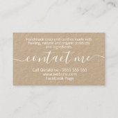 Carte De Visite Verdure Tropicale Savon Et Bougies Artisanaux Kraf (Dos)