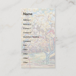 Carte De Visite Verger en fleurs Vincent Van Gogh - Beaux-arts