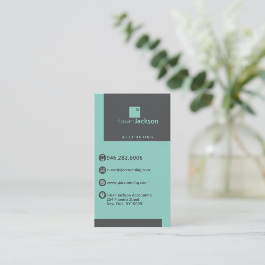 Carte De Visite Vérificateur comptable comptable comptable comptab (Debout devant)