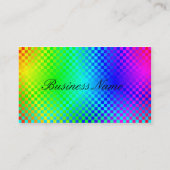 Carte De Visite Vérificateur moderne rouge/blanc/bleu par Kenneth (Dos)