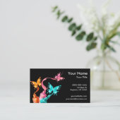 Carte De Visite Vernis à ongles de papillon (Debout devant)