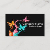 Carte De Visite Vernis à ongles de papillon (Dos)