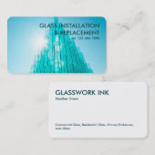 Carte De Visite Verre (Devant / Derrière)