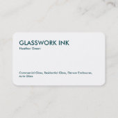 Carte De Visite Verre (Dos)