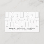 Carte De Visite Verre à vin (Dos)