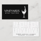Carte De Visite Verre à vin (Devant / Derrière)