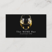 Carte De Visite Verre à vin blanc, Bar à vin/Vin (Devant)