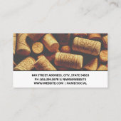 Carte De Visite Verre à vin | Corks (Dos)